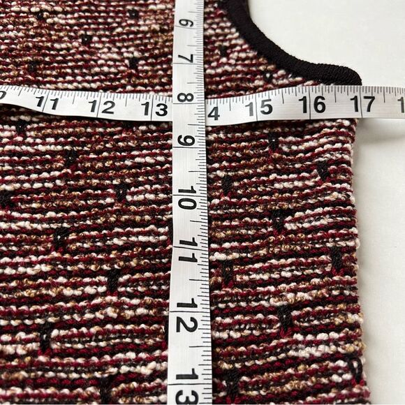 St John Sport Wool Blend Knit Multicolor Sleeveless Luxury Normcore Sweater SZ S - Picture 14 of 14